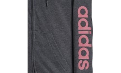 Женская толстовка Adidas W Lin FT FZ Hoodie серая H07750