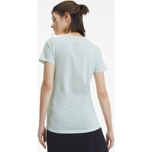 Puma Ess+ Logo Heather Tee Women's Blouse Green