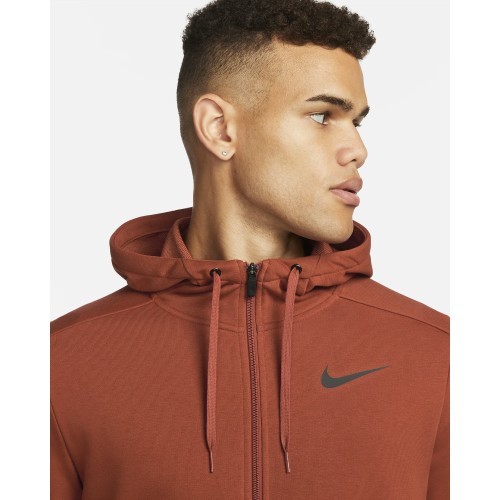 Nike Df Hdie Fz Fl Men's Sweatshirt Brown CZ6376 832