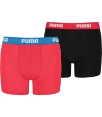 Puma Apatiniai Paaugliams Basic Boxer Black Red 907650 04