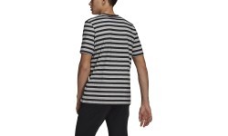 Adidas Stripy SJ Men's T-Shirt Grey Black