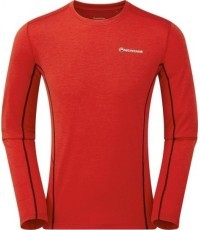Vyriški marškinėliai Montane Dart Long Sleeve - Raudona
