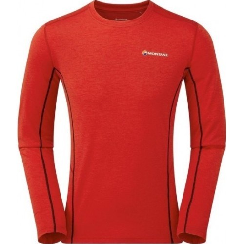 Vyriški marškinėliai Montane Dart Long Sleeve - Raudona