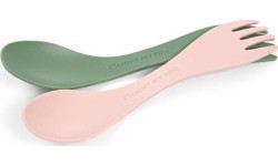 Набор ложек-вилок Light My Fire Spork Bio, 2 шт., розовый и зелёный