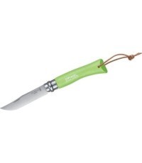 Складной нож Opinel Trekking Nr.7, лезвие из нержавеющей стали, зелёная рукоятка
