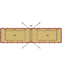 SET OF LANDING MATS FOR COMPETITION HIGH BAR - WITH TOP MATS - 37.50 m² - FIG Approved