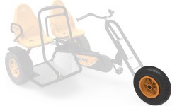 Wheel orange 400/100-8 radiall symmetric
