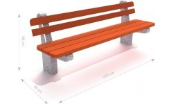 Betoninis suoliukas Inter-Play 02