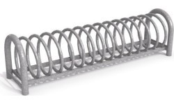 Steel bicycle rack 12