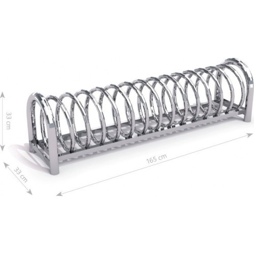 Steel bicycle rack 12