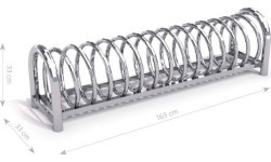 Steel bicycle rack 12