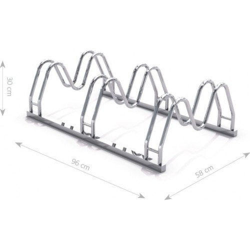 Stainless Steel Bicycle Rack Inter-Play 16