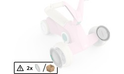 BERG GO² Pink priekinio rato gaubtas (2 vnt.)