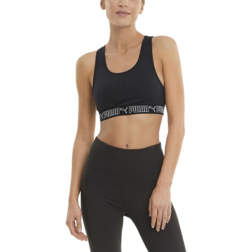 Puma Sportinė Liemenėlė Moterims Mid Impact Elastic Black 520303 01
