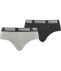 Puma Apatiniai Vyrams Basic Brief Black Grey 906519 05