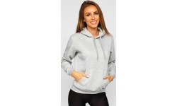 J.Style Women's Fleece Sweatshirt Grey 68W02-2
