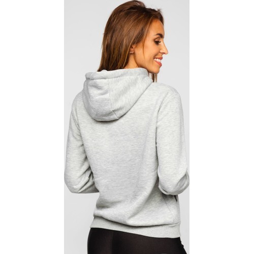 J.Style Women's Fleece Sweatshirt Grey 68W02-2
