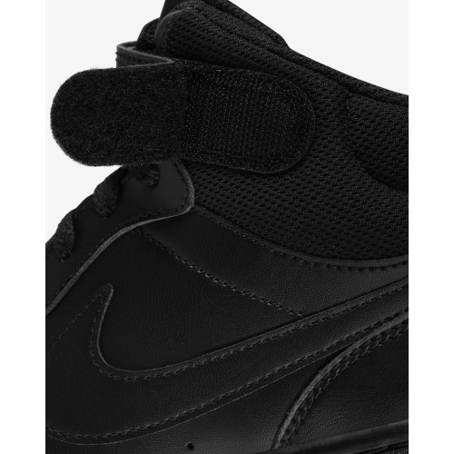 Nike Court Borough Mid 2 Black Junior Shoes CD7782 001