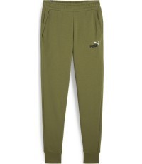 Puma Ess+ 2 Col Logo Men's Sports Pants Green 586768 35