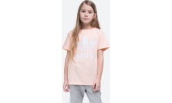 Футболка для девочек Adidas Originals Trefoil Tee Haze Coral GD2681