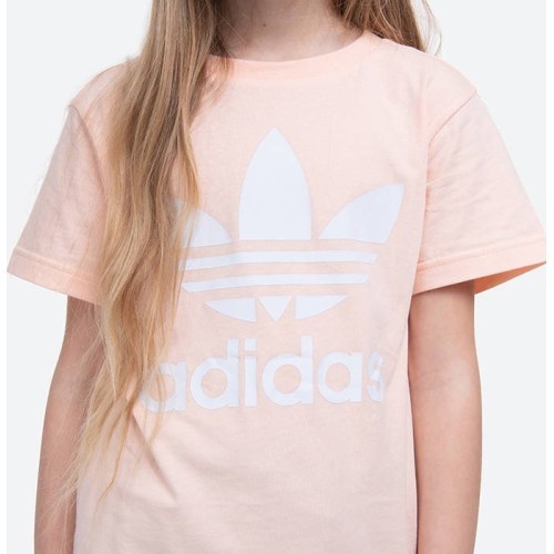 Футболка для девочек Adidas Originals Trefoil Tee Haze Coral GD2681