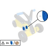 BERG GO² SparX жёлтая педаль (2 шт.)