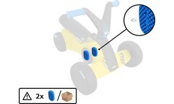 BERG GO² SparX geltonas pedalas (2 vnt.)