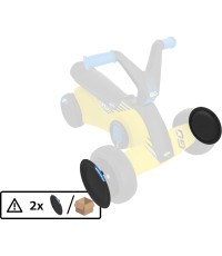 BERG GO² SparX Yellow priekinio rato gaubtas (2 vnt.)