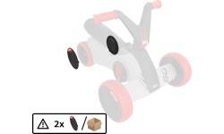 BERG GO² SparX Red galinio rato gaubtas (2 vnt.)
