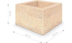 Бетонное кашпо Inter-Play 06