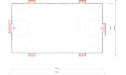 Futbolo aikštė Arena Inter-Play 5b (29x16 m)