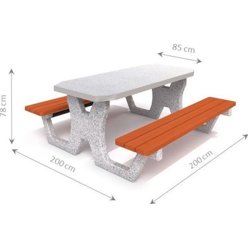 Betoninis pikniko stalas Inter-Play 02