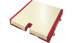 CUSTOM LANDING MAT FOR BEAM - WITH BASE CUT-OUTS - 200 x 200 x 20 cm