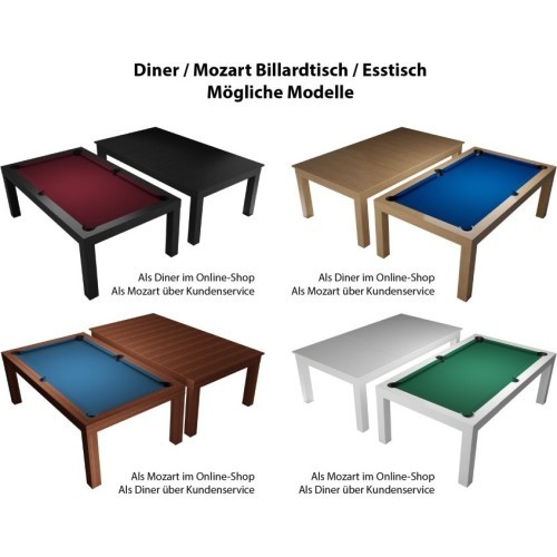 Pool Table Dynamic Mozart - Matte White, 7ft