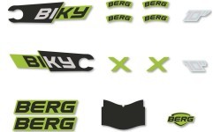 Biky – набор наклеек Mini Green