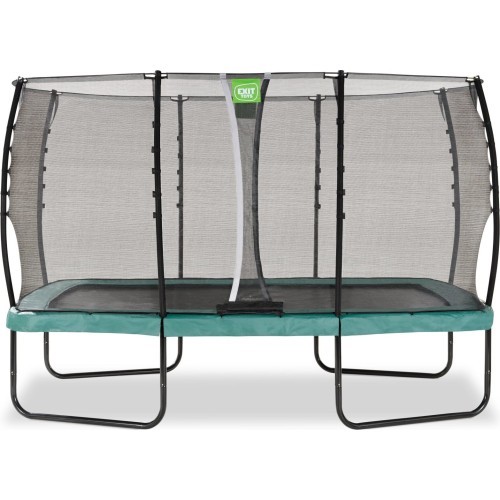 Батут EXIT Allure Classic 214x366 см с защитной сеткой, зелёный
