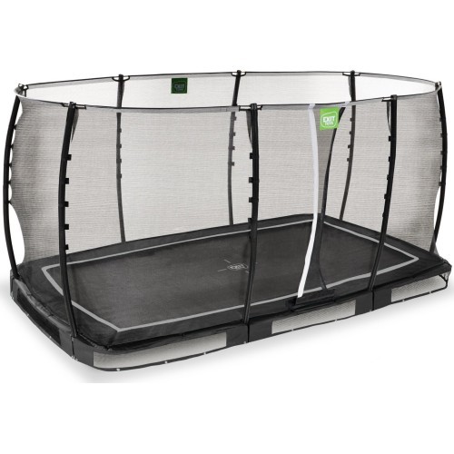 EXIT Allure Classic įleidžiamas į žemę batutas 244x427 cm, juodas