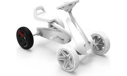 Wheel 5-spoke black-black 9x2 rear
