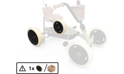Wheel 9x2 - Black/Beige Rear