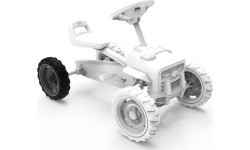 Wheel 9x2 Cross - Grey/Black Rear Right
