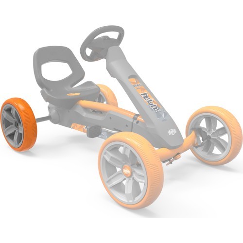 Колесо серо-оранжевое 10x2,5 заднее