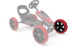 Wheel black-red 10x2,5 front left