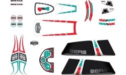 XL Frame - Sticker set Race