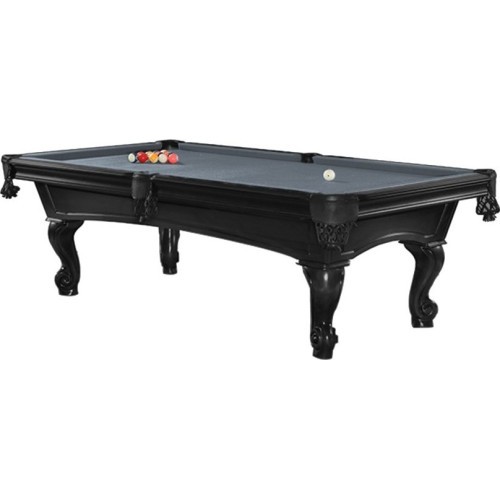 Бильярдный стол Pool Shelton 8 ft, чёрный, сукно Club жёлто-зелёное