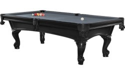 Billiard Table, Pool, Shelton, 8 ft., Black, Club Cloth yellow green