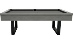Billiard Table, Pool, Upcon, 8 ft., Grey Oak, 8 ft., Club Cloth yellow green