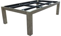 Pool Table / Dining Table, Rasson Penelope II, Silver Mist, incl. table cover, 7 ft., Club Cloth yellow green