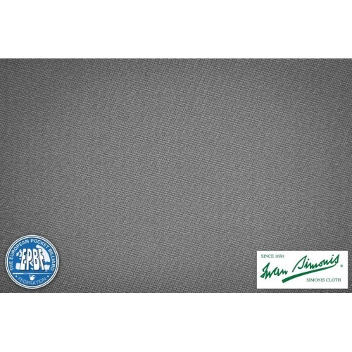 Billiard Cloth Simonis 760, 165 cm, grey