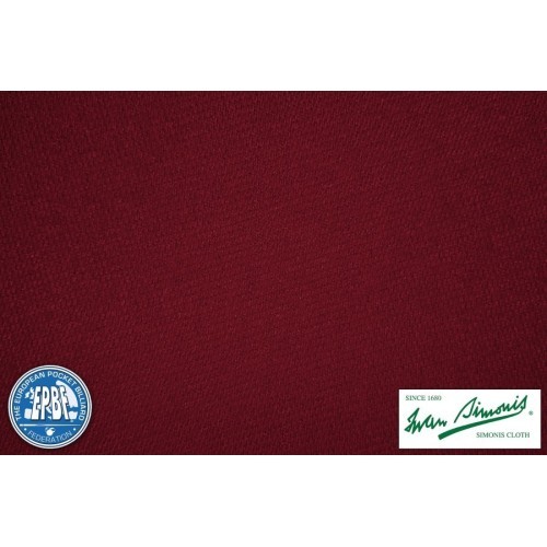 Biliardo audinys Simonis 860, 198 cm, bordo