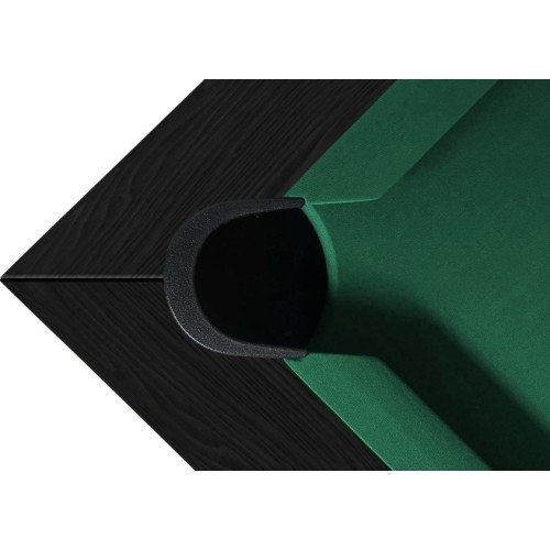 Pool Table / Dining Table, Diner, 7 ft., Matt-Black, Club Cloth yellow green